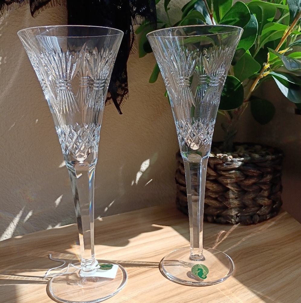 Waterford Crystal Millennium Collection Toasting Flutes